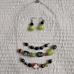 Halloween Trick or Treat Jewelry Set